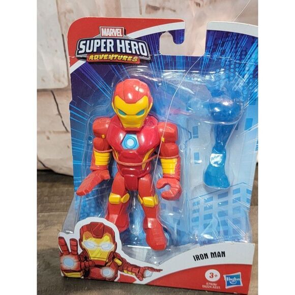 Marvel Super Heroes Adventures Iron Man 2020 hasbro toy figure - Picture 1 of 7